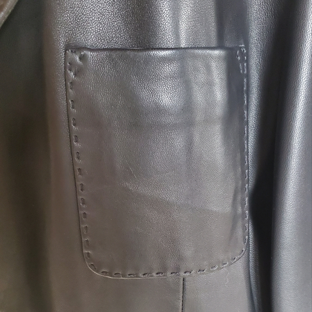 Daniel Cremieux Lambskin Leather Black Mens Jacket - Picture 15 of 16